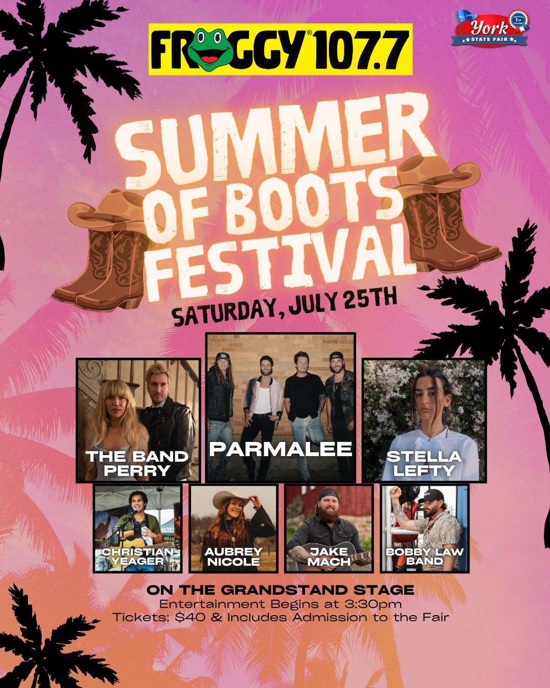 Purchase Online Ticket for Froggy 107.7 Summer of Boots Country